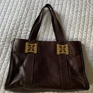 Tory Burch brown leather tote